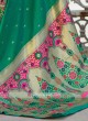 Classic Saree In Sea Green Color